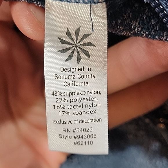 Athleta Zip up Blue Hooded Jacket Small - Picture 7 of 7